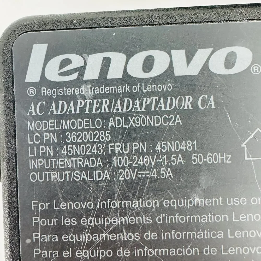 Lenovo ADLX90NDC2A 90W 20V 4.5A AC IdeaPad Yoga Adapter + Power Cord